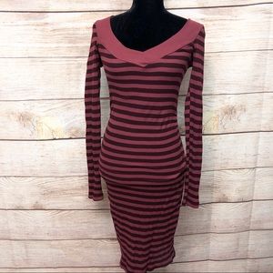 Tee Party Shirred Off-the-Shoulder Stretch Dress